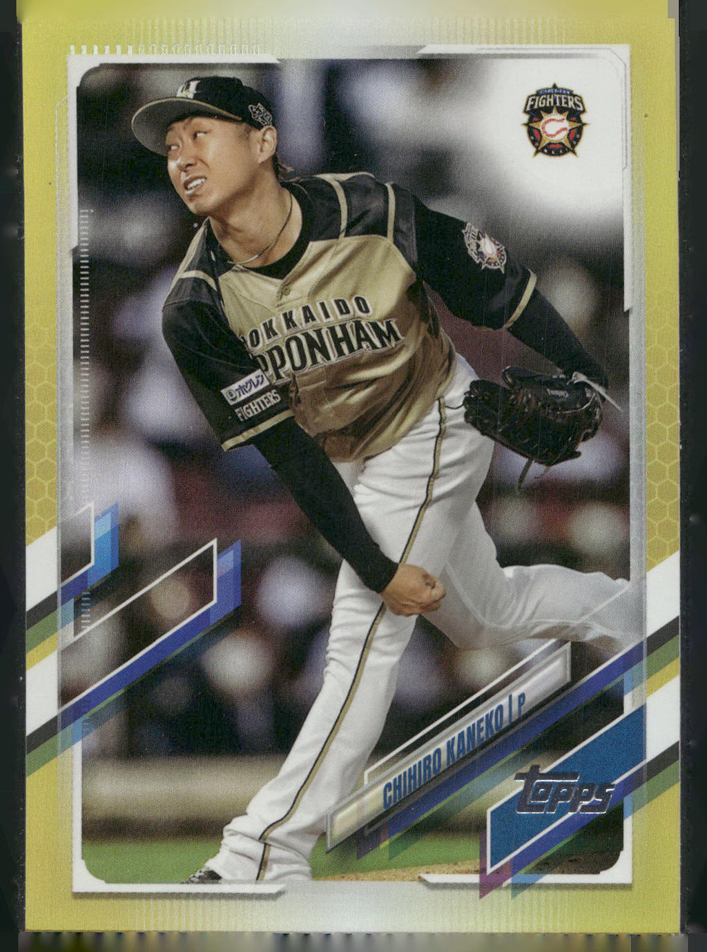 2021 Topps NPB #170 Chihiro Kaneko Gold Rainbow Foil