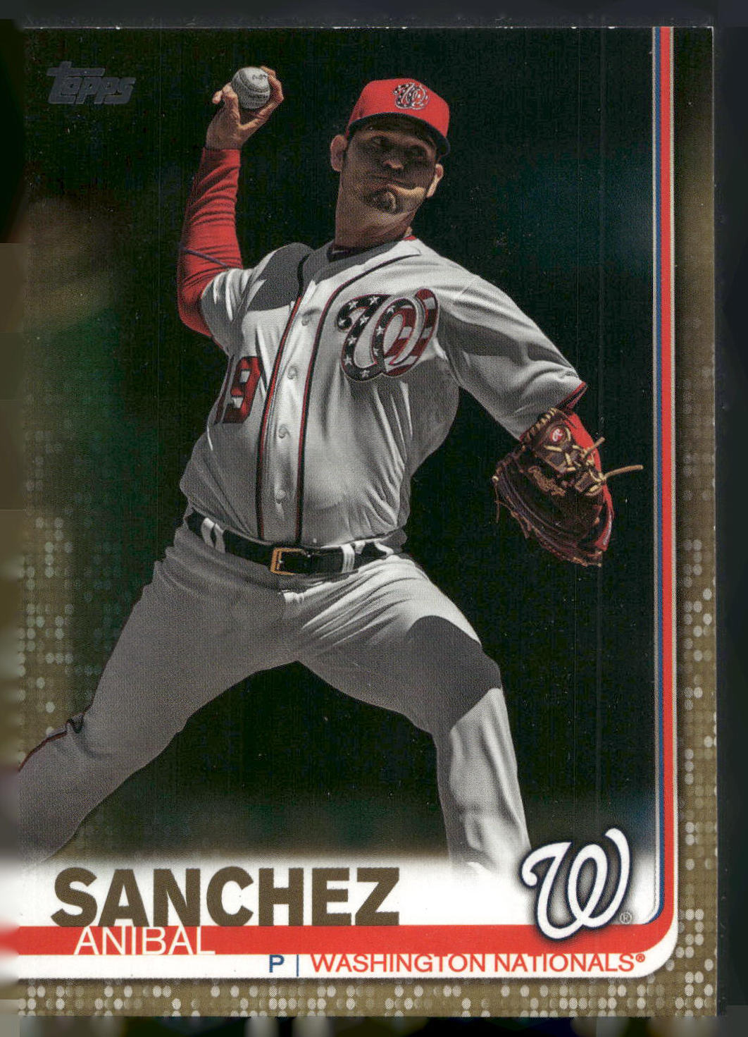2019 Topps Update #US176 Anibal Sanchez Gold #/2019