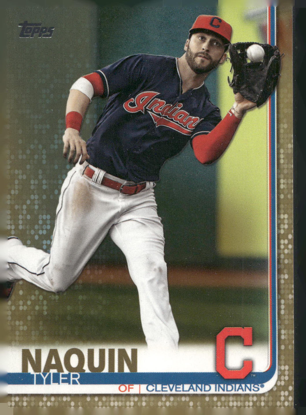 2019 Topps #535 Tyler Naquin Gold #/2019