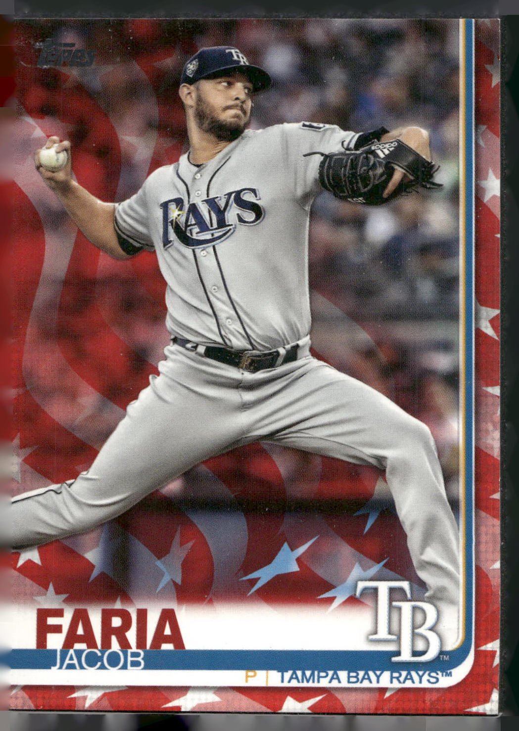 2019 Topps #656 Jacob Faria Independence Day #/76