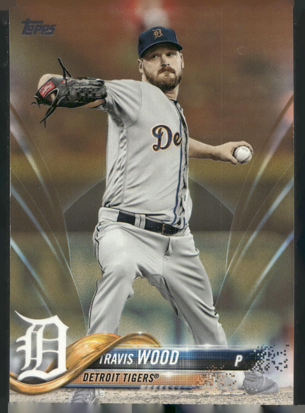 2018 Topps #547 Travis Wood Gold #/2018