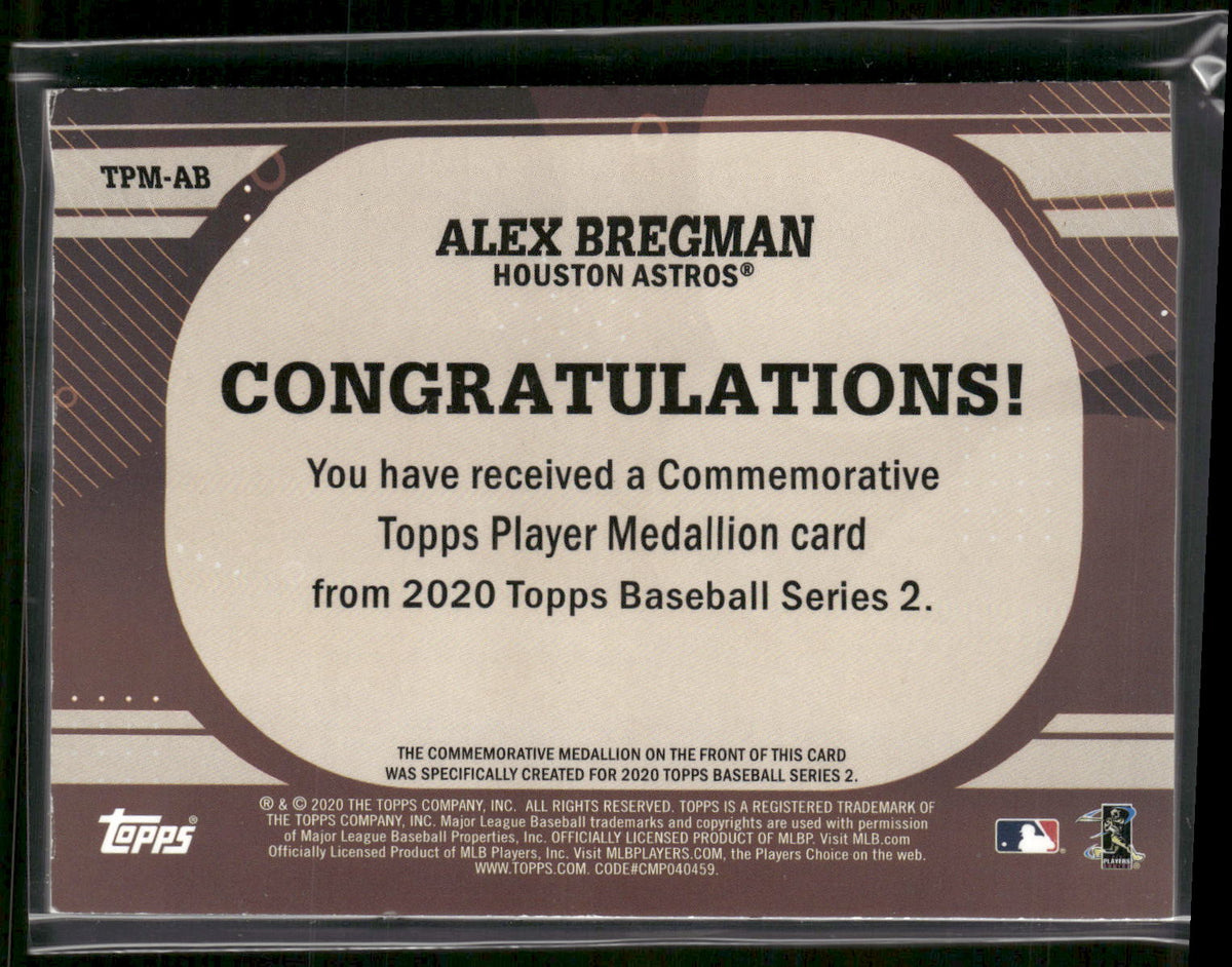 2020 Topps #TPM-AB Alex Bregman Topps Player Medallions