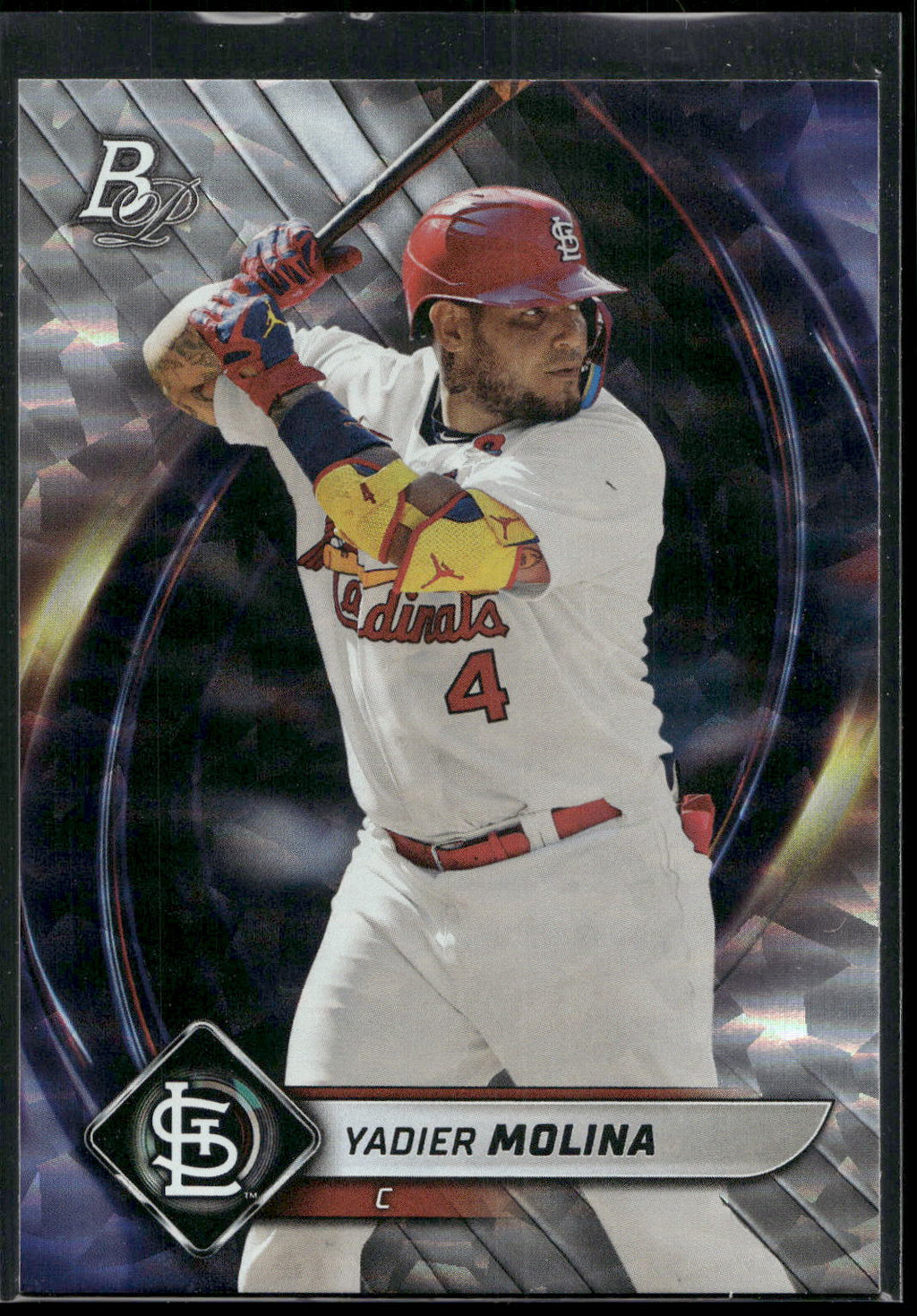 2022 Bowman Platinum #93 Yadier Molina Ice Foilboard