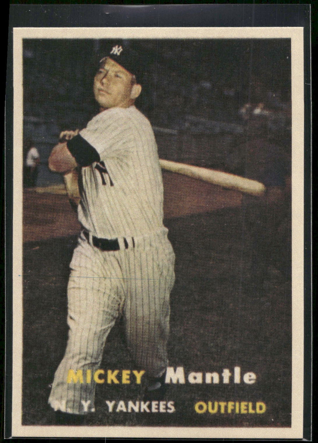 1983 BGHLI Reprint 1957 Topps Mickey Mantle #95