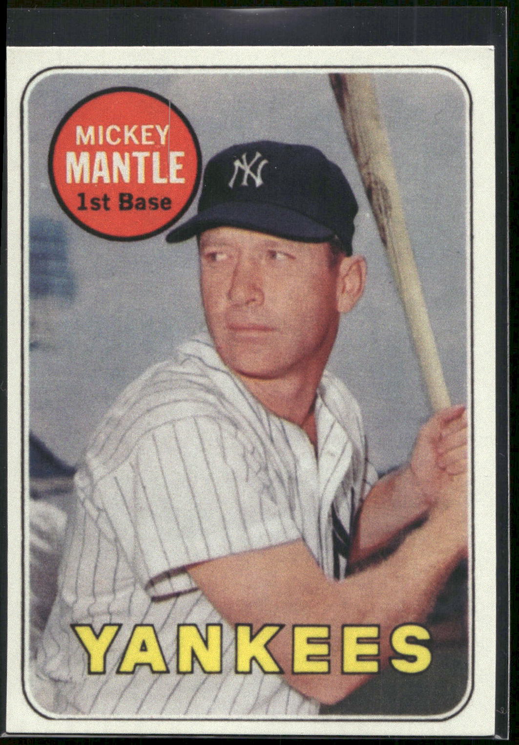 1983 BGHLI Reprint 1969 Topps #500 Mickey Mantle Reprints