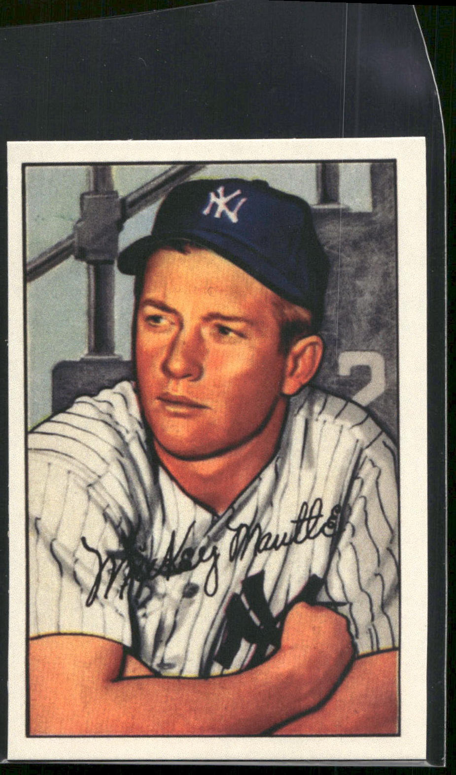 1983 BGHLI Reprint 1952 Bowman Reprint #101 Mickey Mantle