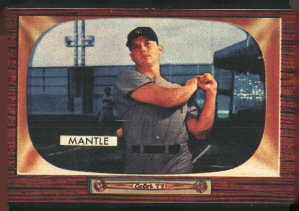 1983 BGHLI Reprint 1955 Bowman #202 Mickey Mantle Reprint