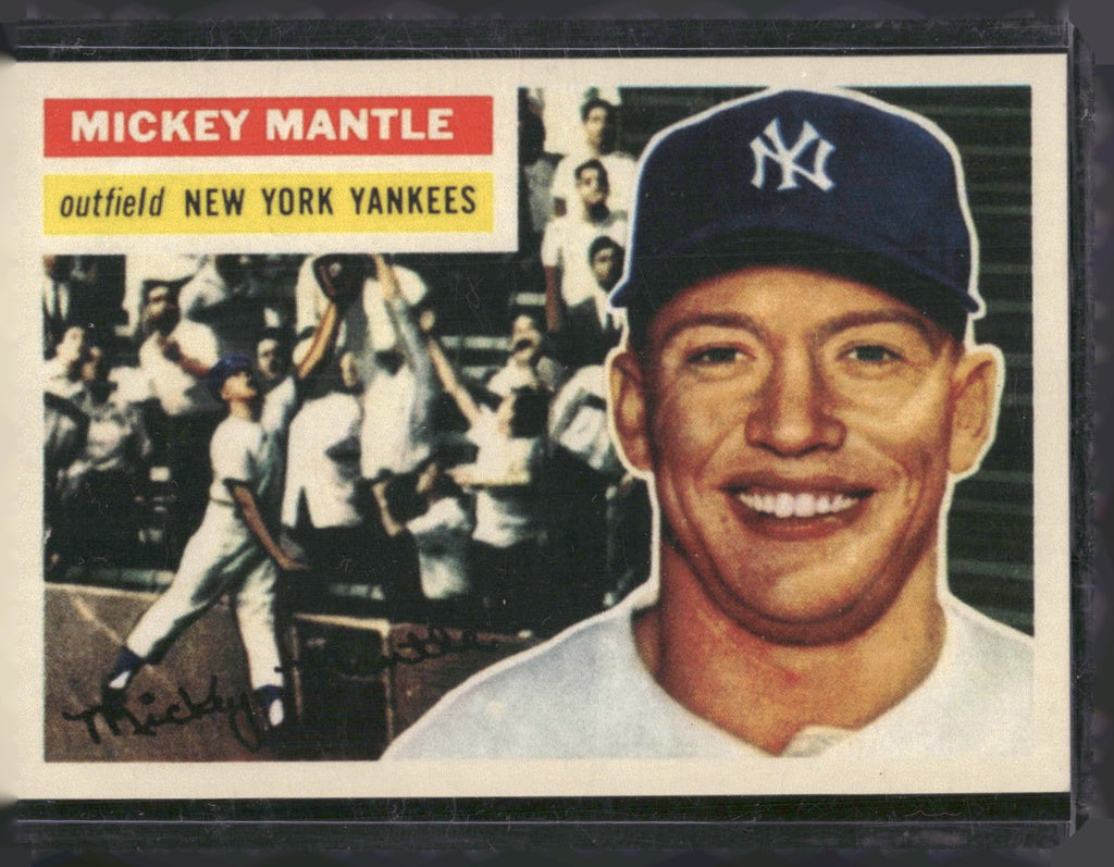 1983 BGHLI Reprint 1956 Topps #135 Mickey Mantle Reprint