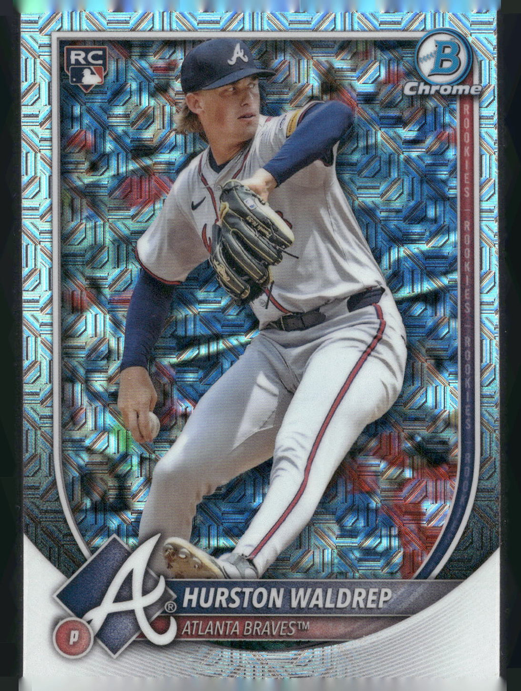 2025 Bowman #61 Hurston Waldrep Chrome Mojo Refractor