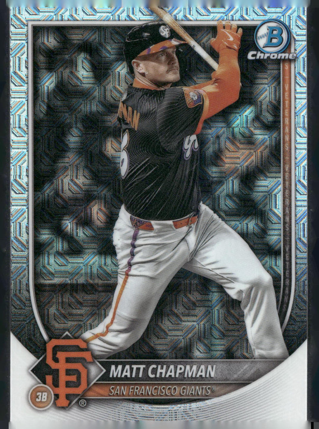 2025 Bowman Chrome #49 Matt Chapman Mojo Refractors