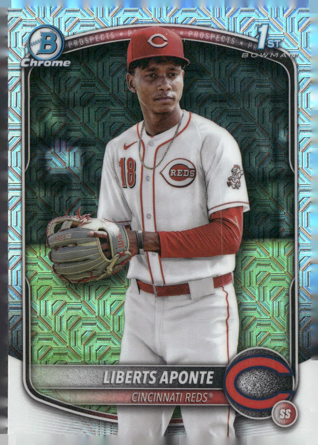 2025 Bowman Chrome #BCP-174 Liberts Aponte Prospects Mojo