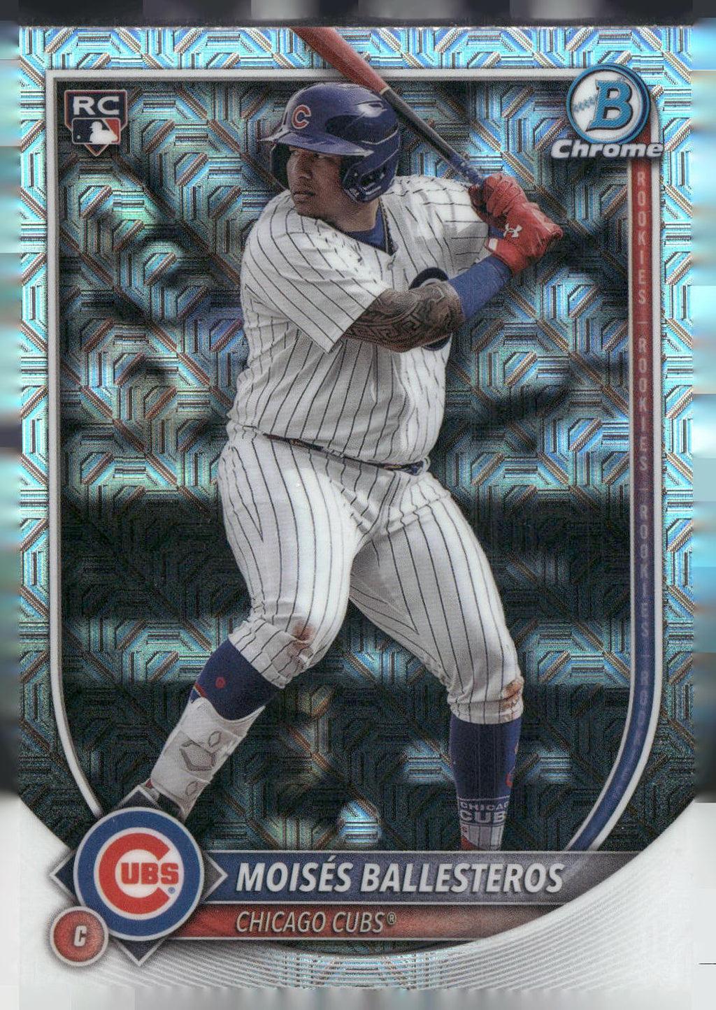2025 Bowman Chrome #42 Moisés Ballesteros Mojo Refractors