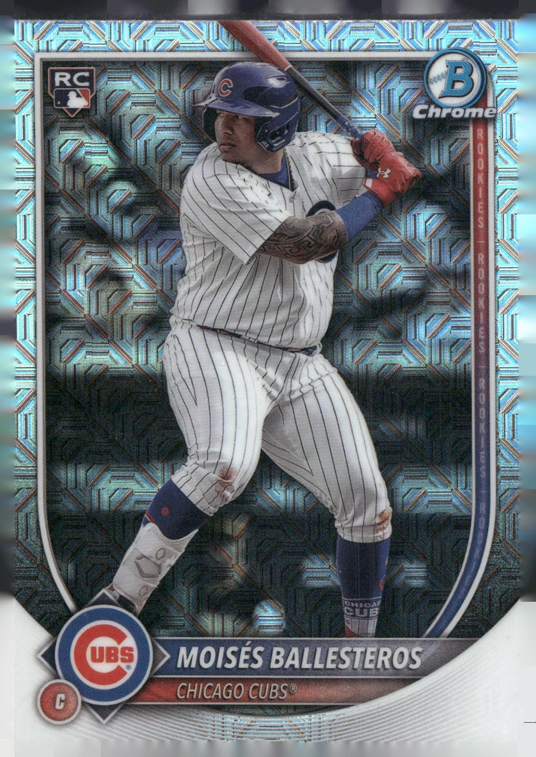 2025 Bowman Chrome #42 Moisés Ballesteros Mojo Refractors