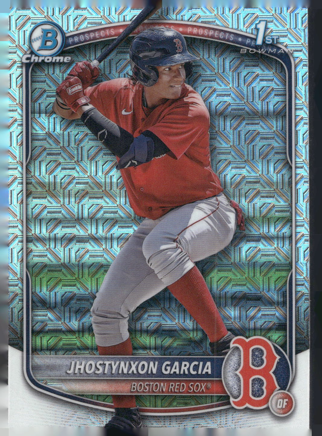 2025 Bowman #BCP-43 Jhostynxon Garcia Chrome Prospects Mojo Refractor