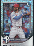 2025 Bowman #3 Bryce Harper Chrome Mojo Refractor