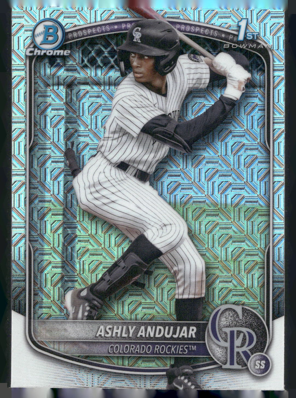 2025 Bowman #BCP-20 Ashly Andujar Chrome Prospects Mojo Refractor