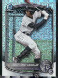 2025 Bowman #BCP-20 Ashly Andujar Chrome Prospects Mojo Refractor