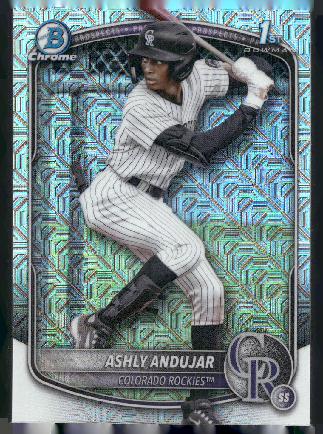 2025 Bowman #BCP-20 Ashly Andujar Chrome Prospects Mojo Refractor