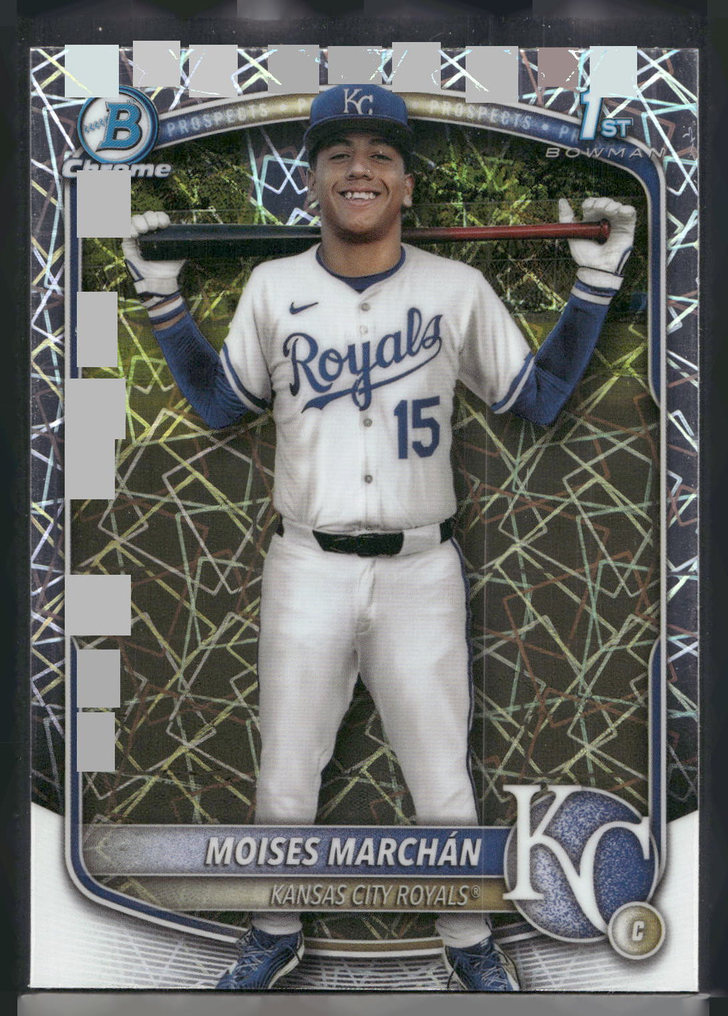 2025 Bowman Chrome #BCP-242 Moises Marchan Prospects Laser