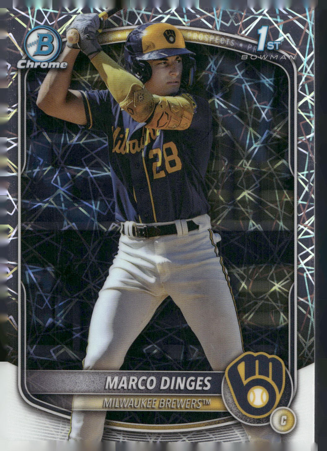2025 Bowman Chrome #BCP-183 Marco Dinges Prospects Laser