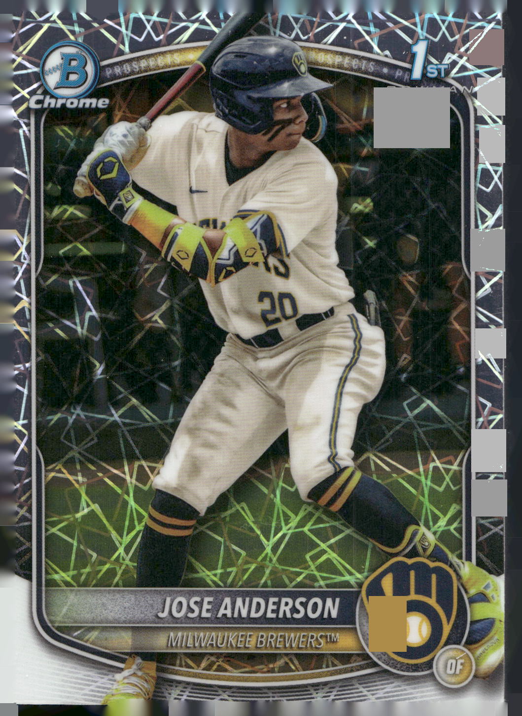 2025 Bowman Chrome #BCP-193 Jose Anderson Prospects Laser