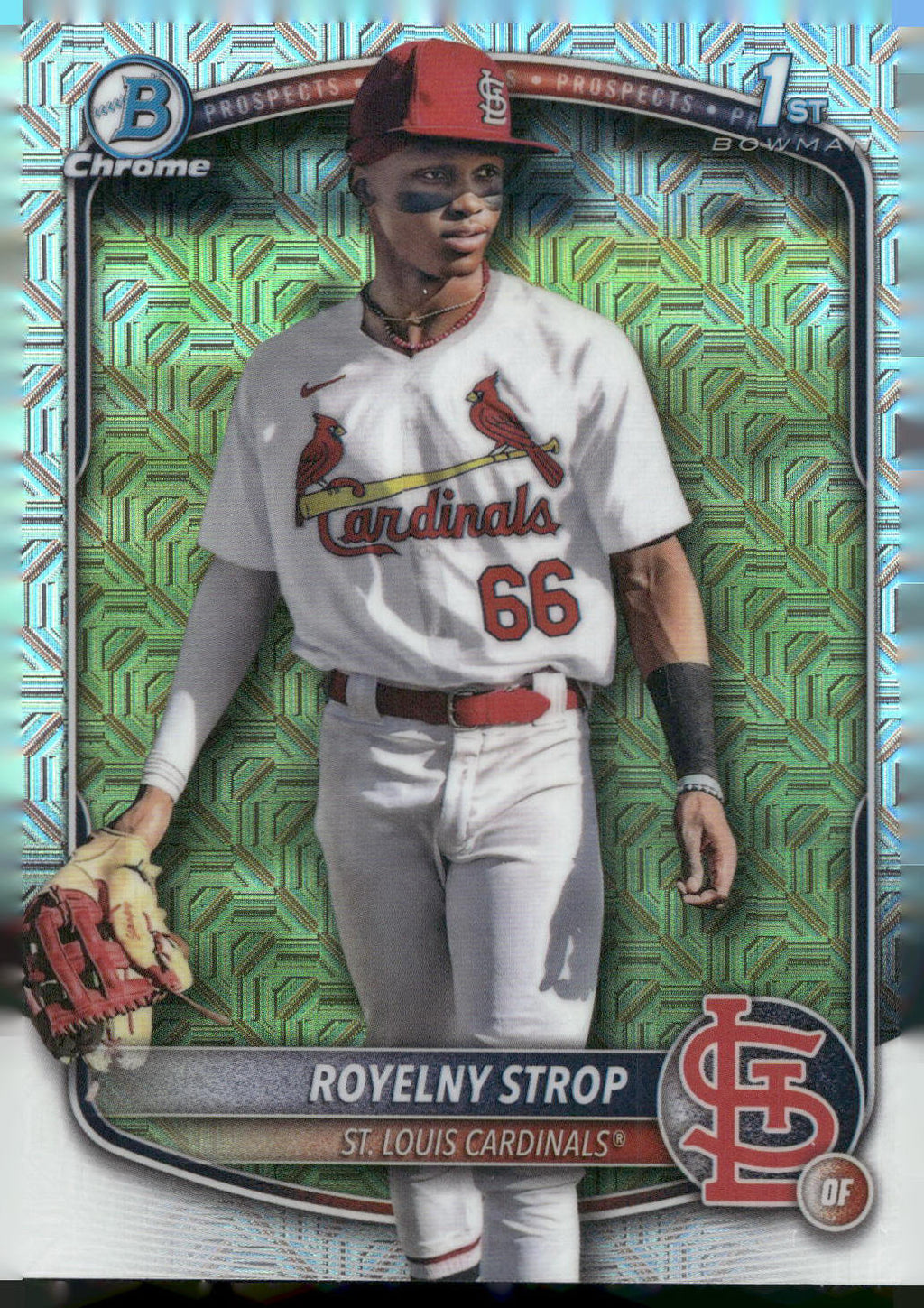 2025 Bowman Chrome #BCP-221 Royelny Strop Prospects Mojo