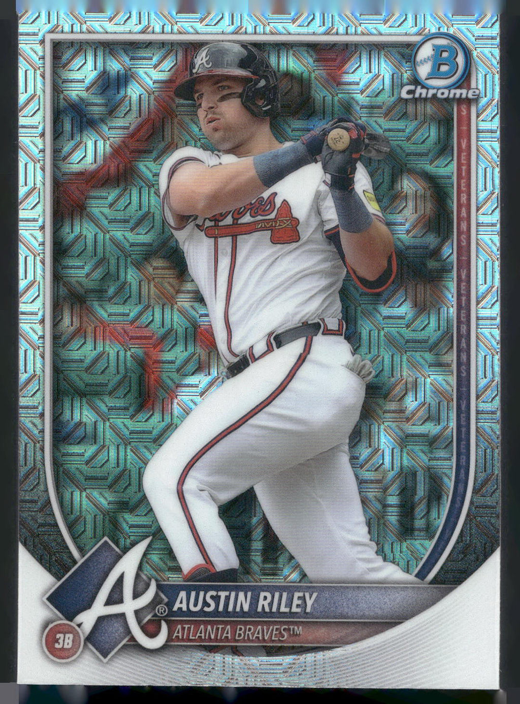2025 Bowman #25 Austin Riley Chrome Mojo Refractor