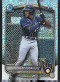 2025 Bowman #BCP-36 Yophery Rodriguez Chrome Prospects Mojo Refractor