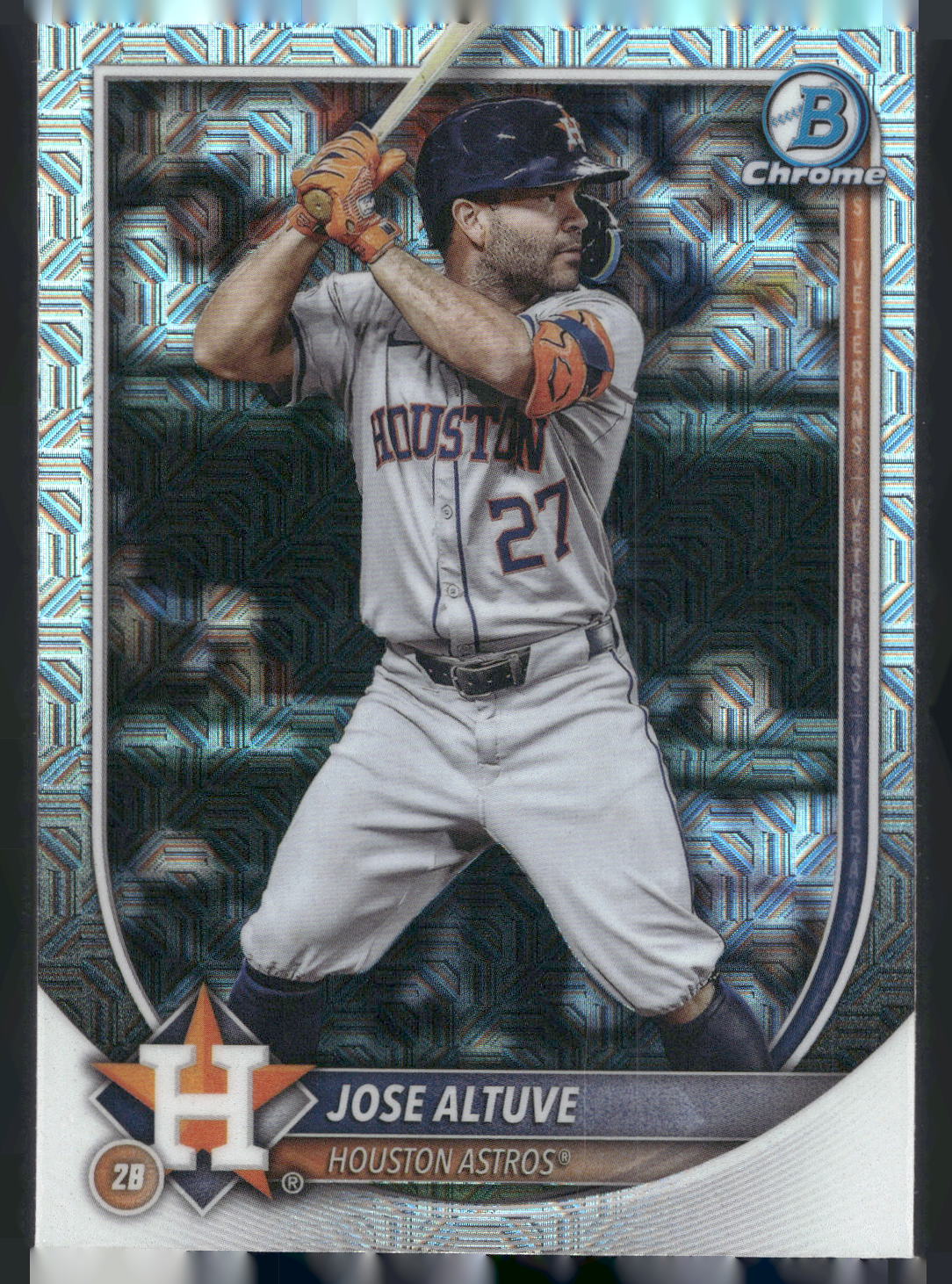2025 Bowman #63 Jose Altuve Chrome Mojo Refractor