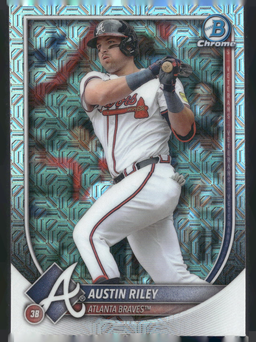 2025 Bowman #25 Austin Riley Chrome Mojo Refractor