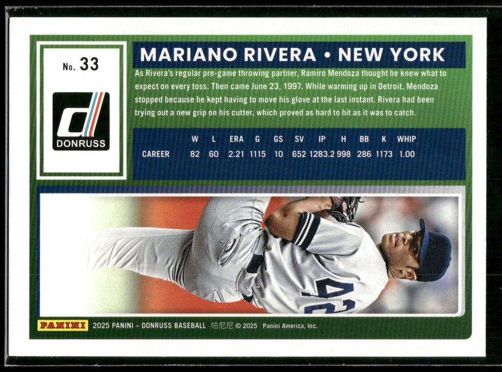 2025 Donruss #33 Mariano Rivera Rockets
