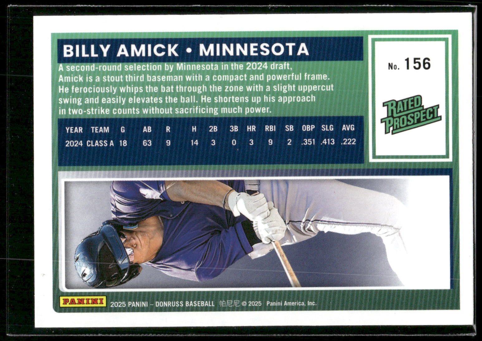 2025 Donruss #156 Billy Amick Liberty