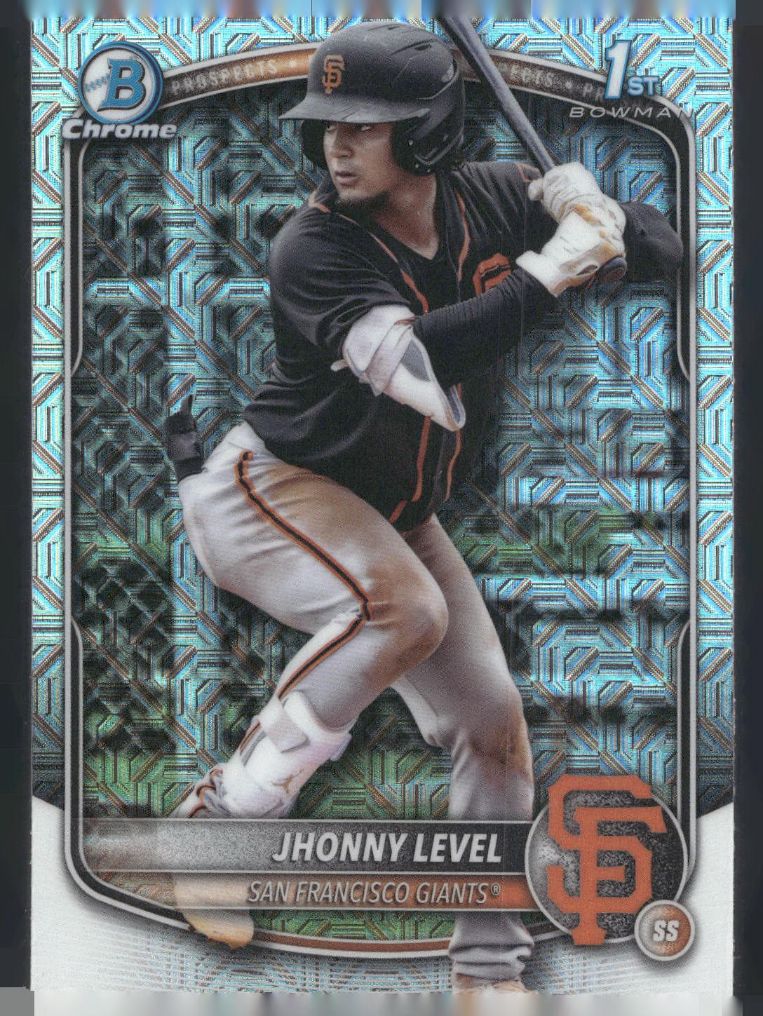 2025 Bowman #BCP-147 Jhonny Level Chrome Prospects Mojo Refractor
