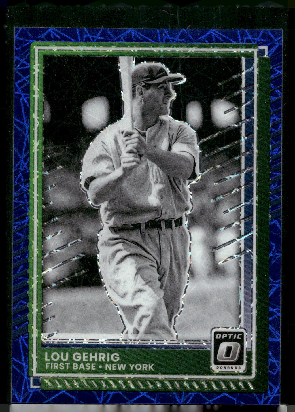 2025 Donruss #55 Lou Gehrig Optic Blue Velocity