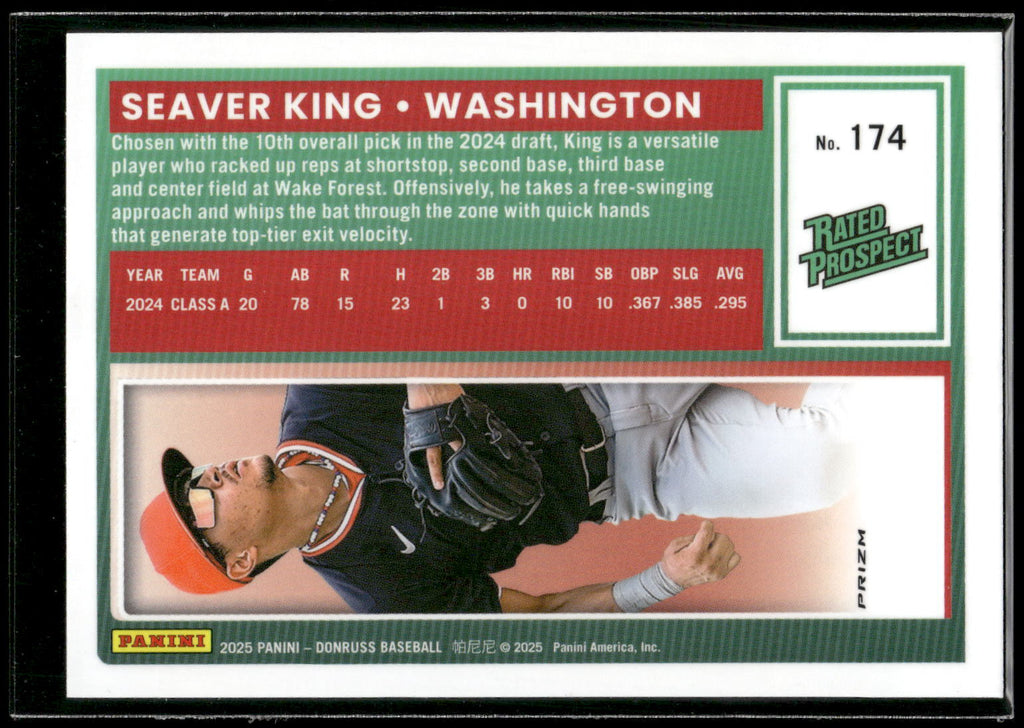2025 Donruss #174 Seaver King Optic Blue Velocity