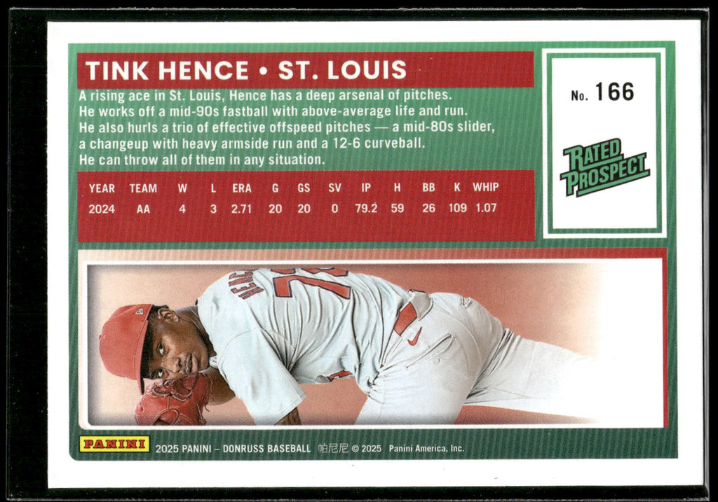 2025 Donruss #166 Tink Hence Liberty