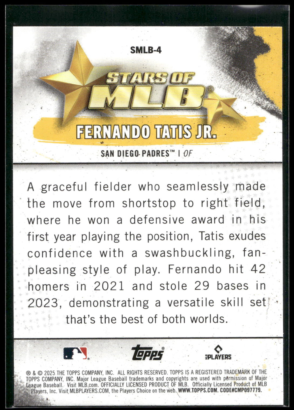 2025 Topps #SMLB-4 Fernando Tatis Jr. Stars of MLB