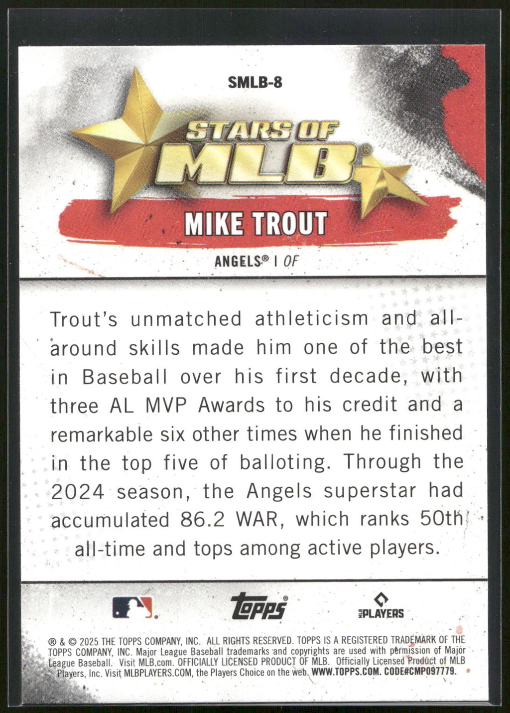 2025 Topps #SMLB-8 Mike Trout Stars of MLB