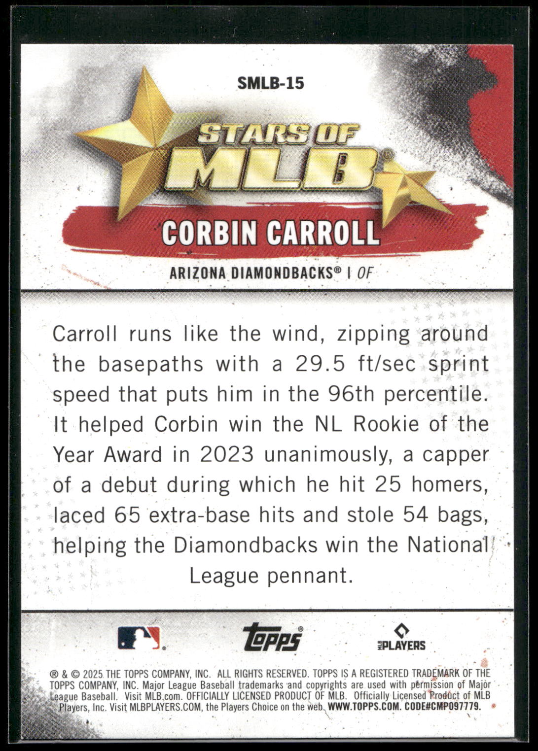 2025 Topps #SMLB-15 Corbin Carroll Stars of MLB