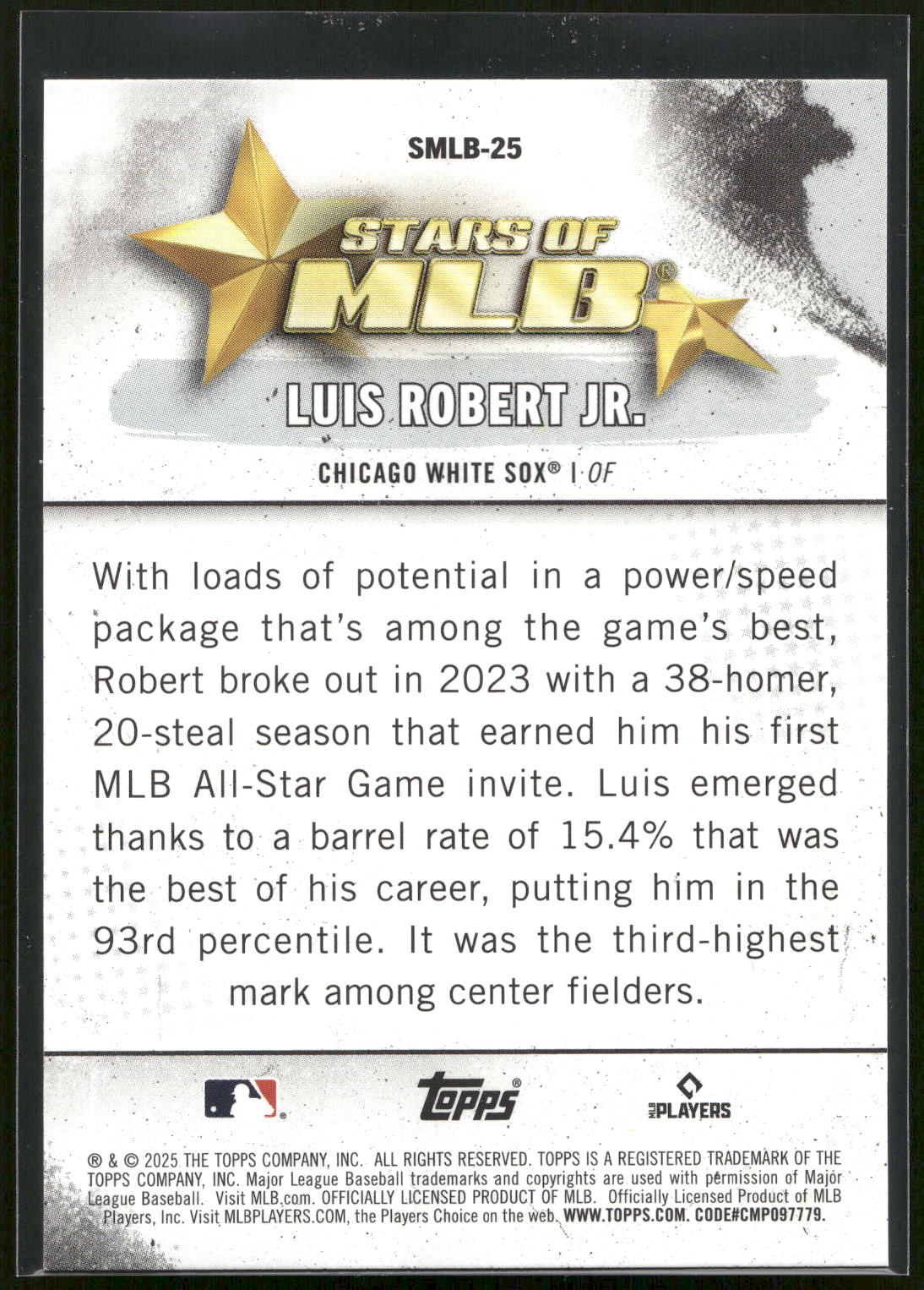 2025 Topps #SMLB-25 Luis Robert Jr. Stars of MLB