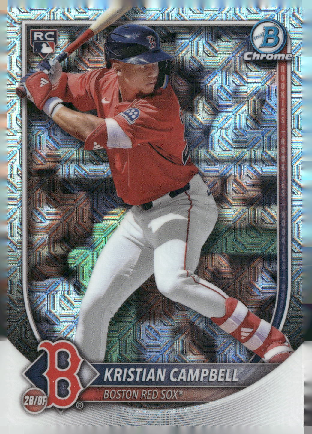 2025 Bowman Chrome #58 Kristian Campbell Mojo Refractors