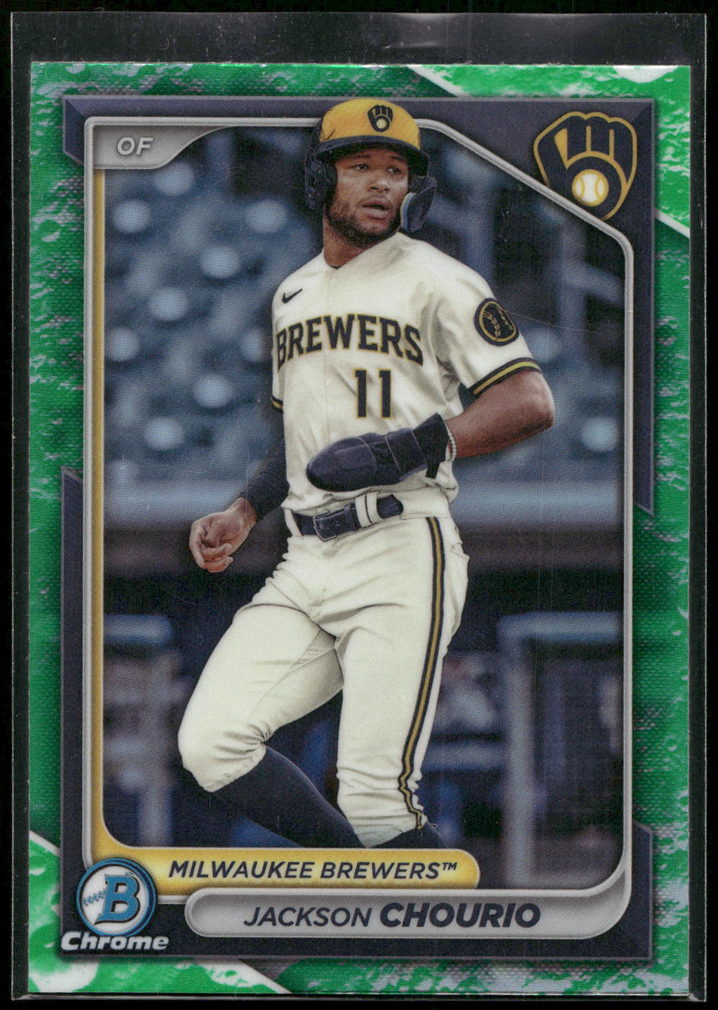 2024 Bowman #BCP-140 Jackson Chourio Chrome Prospects Lunar Glow Refractors