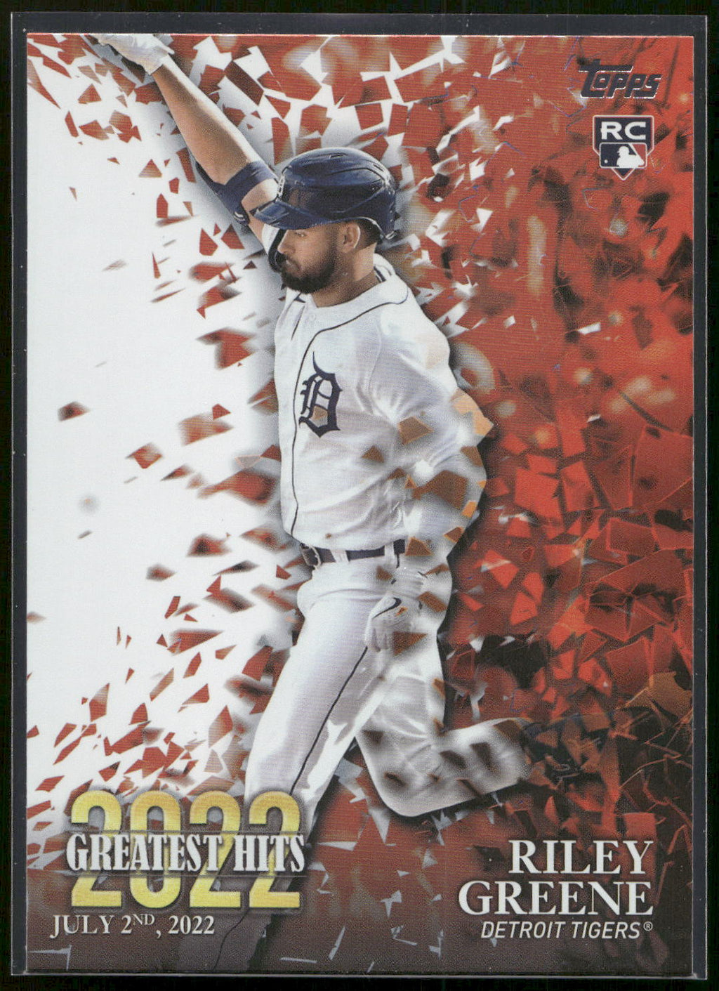 2023 Topps #22GH-10 Riley Greene 2022 Greatest Hits