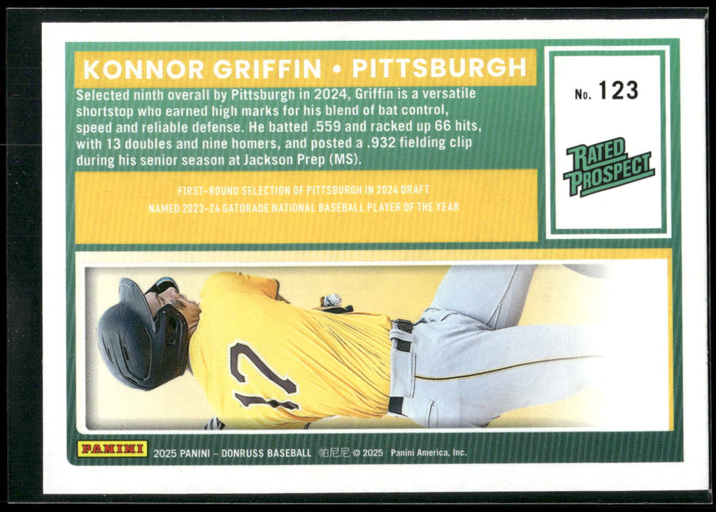 2025 Donruss #123 Konnor Griffin