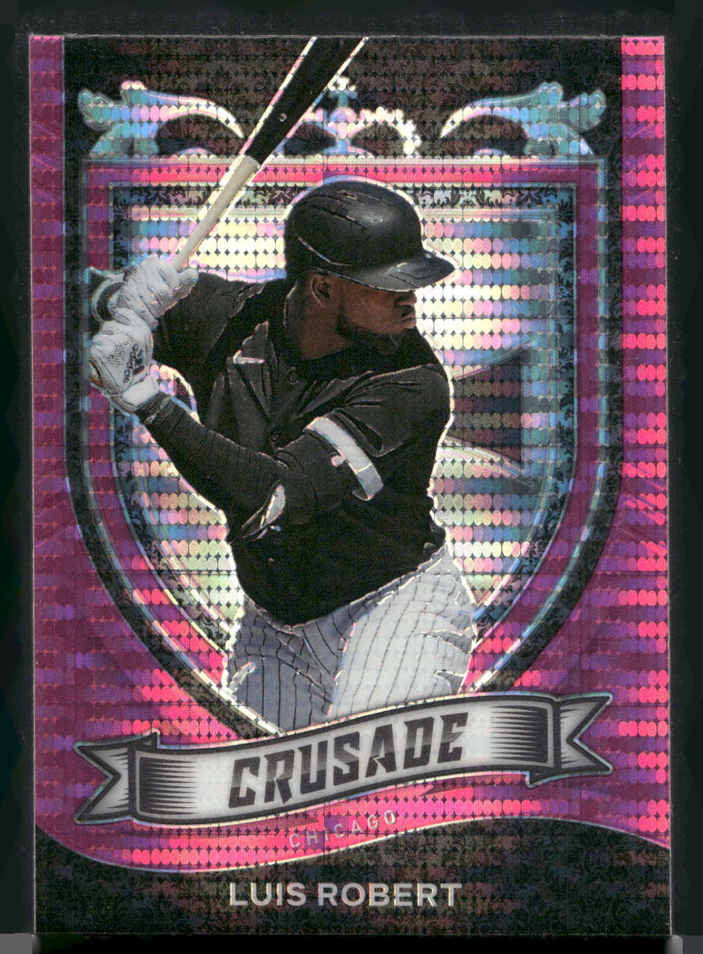2021 Panini Chronicles #21 Luis Robert Crusade Pink Pulsar