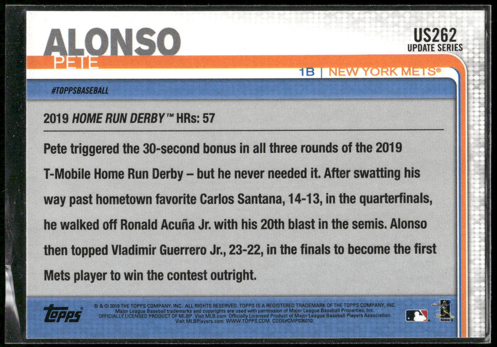 2019 Topps Update #US262 Pete Alonso