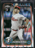 2024 Topps Chrome #180 Orion Kerkering Raywave Refractors