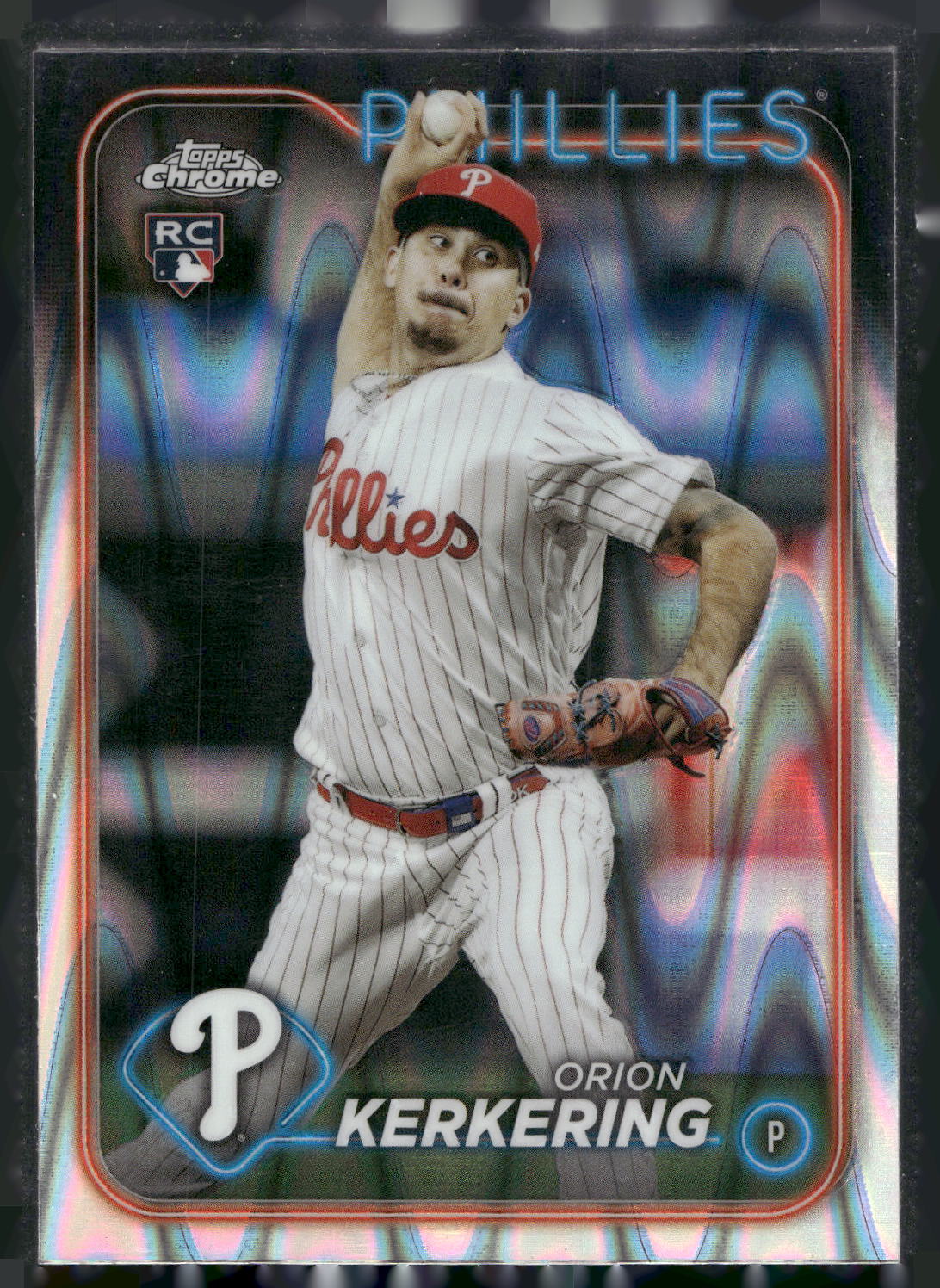 2024 Topps Chrome #180 Orion Kerkering Raywave Refractors