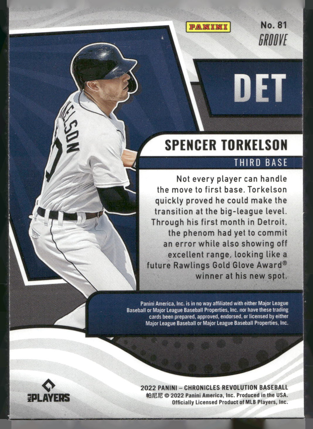 2022 Panini Chronicles #81 Spencer Torkelson Revolution Groove