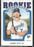 2022 Topps Heritage #RP-15 Bobby Witt Jr. Rookie Performers